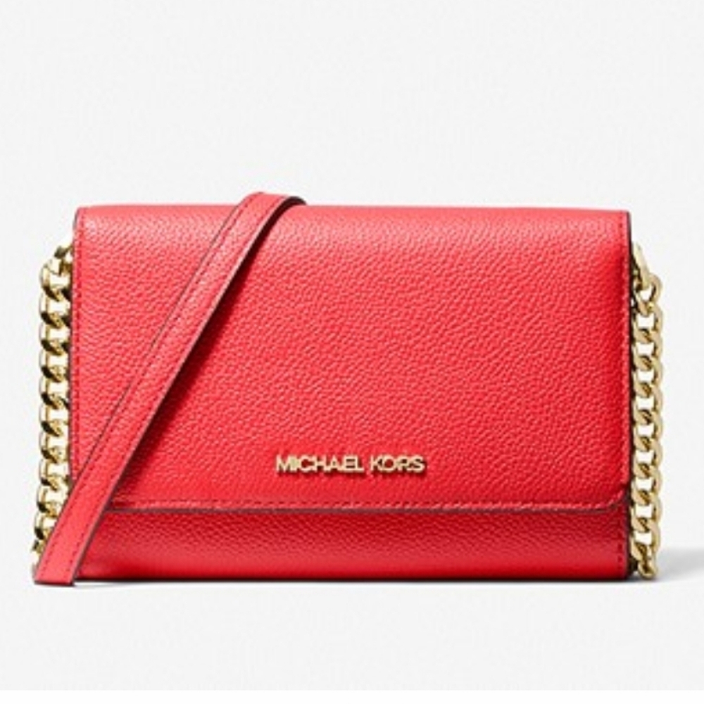 NWT Jet Set Pebbled Leather Convertible Crossbody